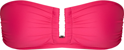 Women's Shirred U-Wire Bandeau Bikini Top