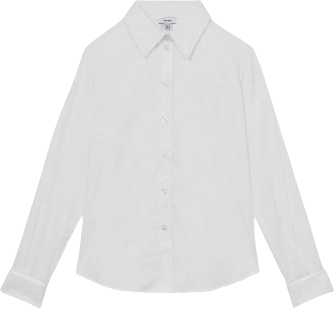 Women's Cotton-Sateen Folded-Cuff Shirt