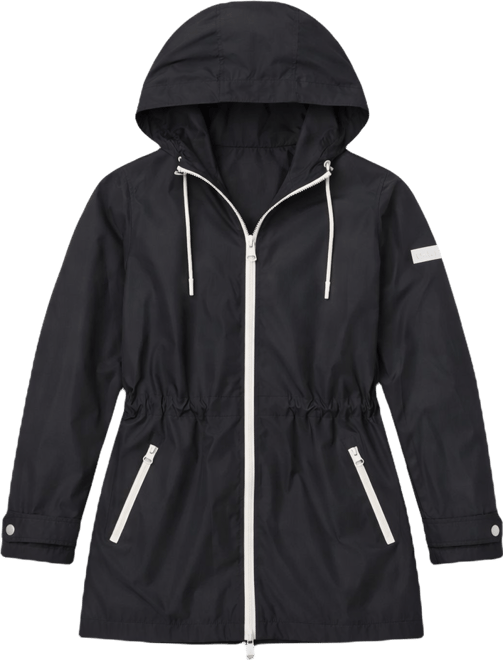 Women's Sporty Anorak Hooded Raincoat