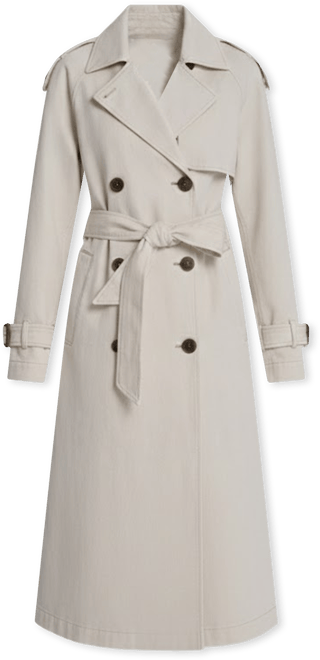 Women's Double Breasted Belted Trench Coat
