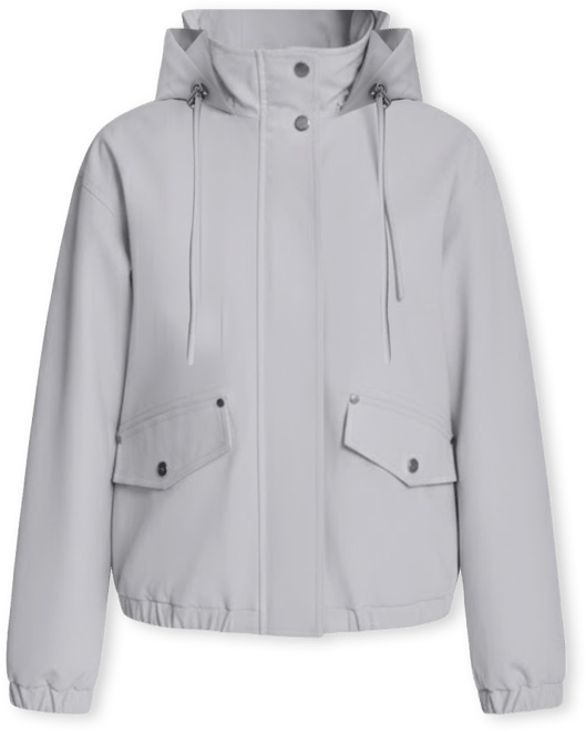 Women's Stand Collar Bomber Raincoat