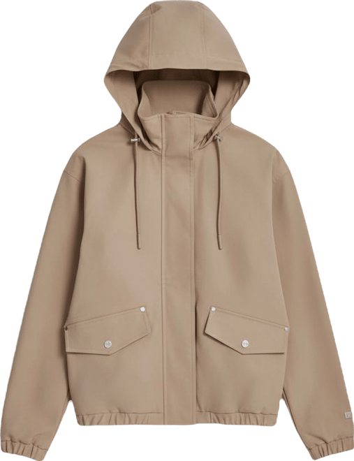 Women's Stand Collar Bomber Raincoat
