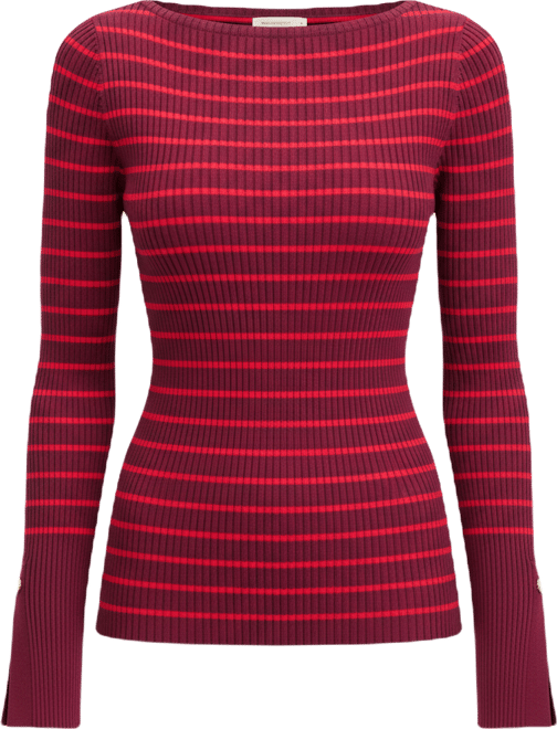Women's Rib-Knit Split-Cuff Top, Macy's Exclusive
