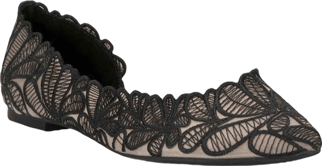 Women's Embroidered Pointed-Toe Flats, Macy's Exclusive