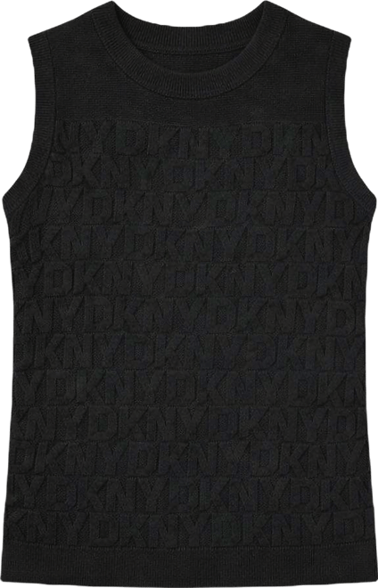Women's Sleeveless Logo Printed Sweater