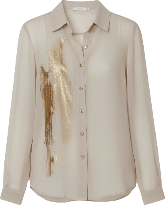 Women's Brush Stroke Button-Down Camisole Top