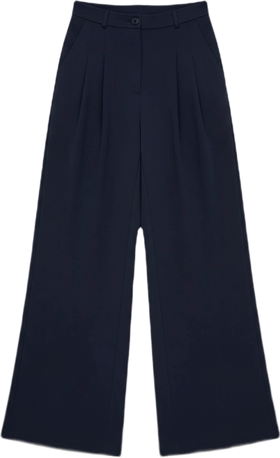 Women's Pleated Zip-Fly Pants