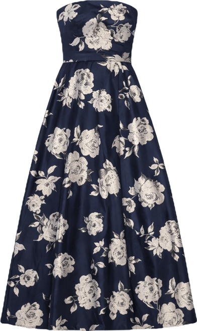 Petite Strapless A-Line Long Dress