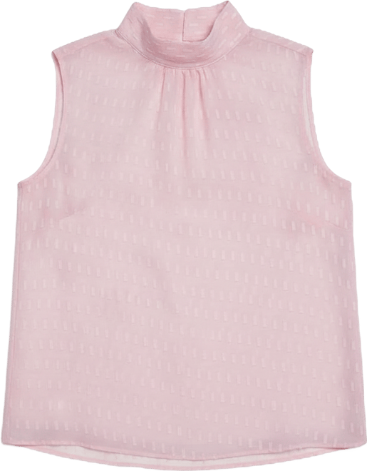 Women's Novelty Mock Neck Sleeveless Top