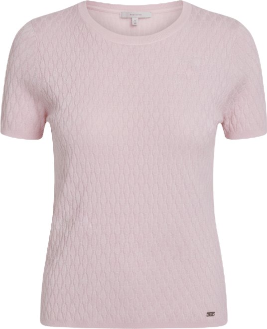 Women's Short-Sleeve Textured Sweater