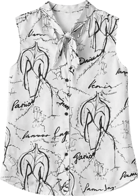 Women's Woven V-Neck Top