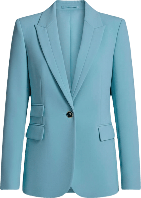 Women's Notch Lapel Collar One-Button Jacket