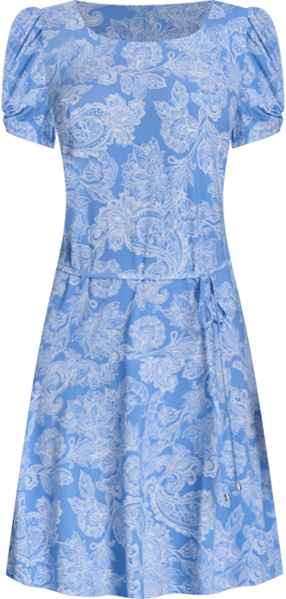 Women's Puff-Sleeve Shift Dress