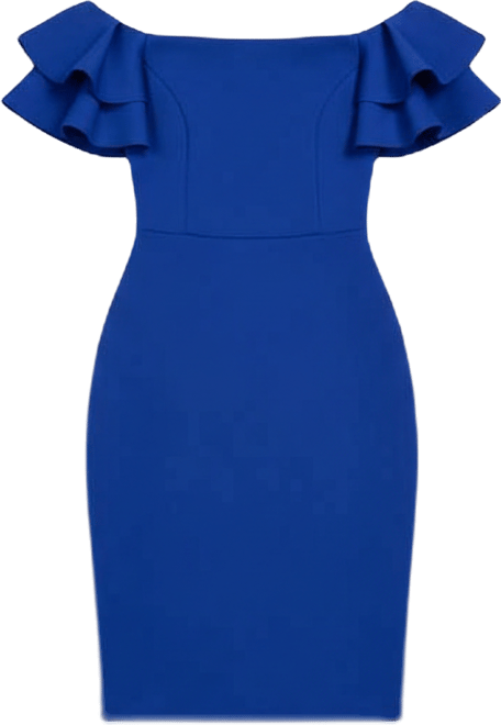 Women's Off-The-Shoulder Sheath Dress