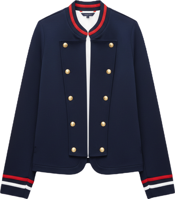 Women's Open Band High Collar Jacket