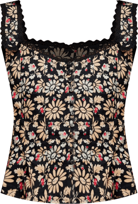 Women's Bridgette Corset Scoop Neck Top