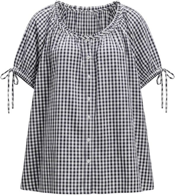 Women's Farley Gingham Tunic Top