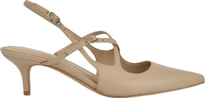 Women's Vierra Strappy Slingback Kitten Heel Pumps