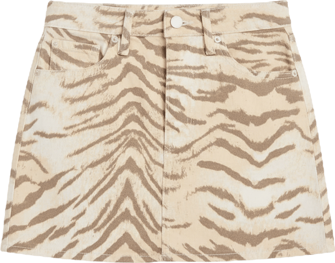 Women's Good 90s Tiger Print Mini Skirt