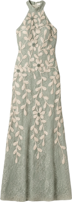 Women's Soutache Lace Ball Gown