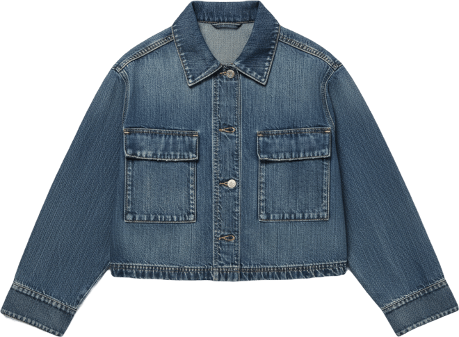 Women's Denim Utility Long-Sleeve Jacket