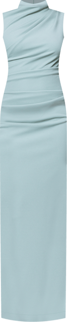 Petite Mock-Neck Sheath Gown