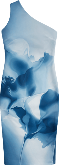 Petite One Shoulder Midi Dress