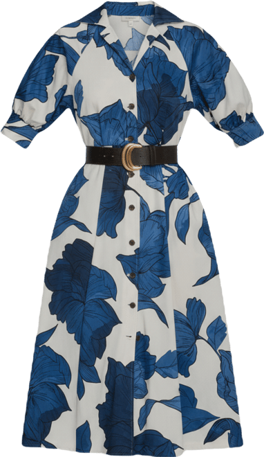 Petite Belted Shirt Dress