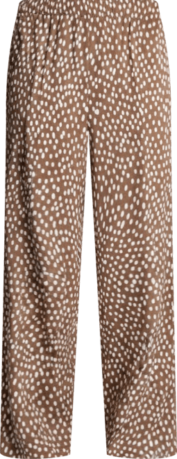 Women's Polka Dot Mid-Rise Trousers