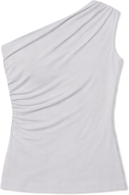 Women's Sleeveless Ruched Boat Neck Top