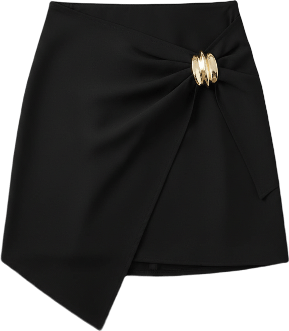 Women's Asymmetrical Wrap Mini Skirt