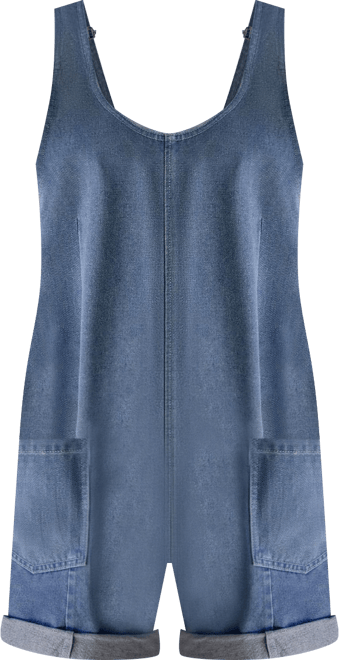 Women's Younger Self Blue Romper