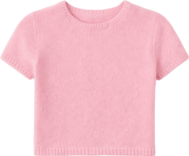 Women's Fuzzy Short Sleeve Top