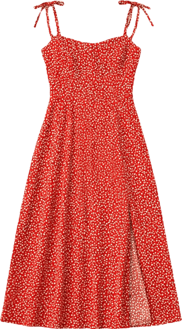 Women's Heating Up Polka Dot Midi Beach Dress