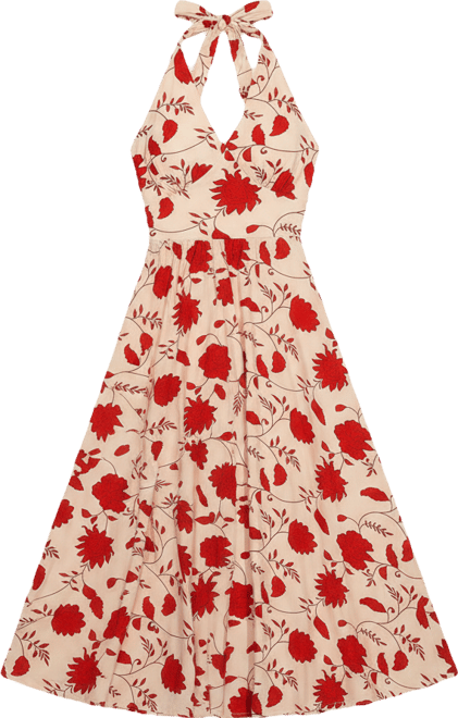 Women's Love of My Life Floral Midi Beach Dress