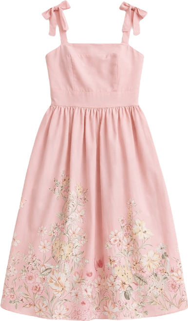 sachin and babi light blue dress Be by CHETTA B Womens Sleeveless Floral Midi Fit + Flare Dress, Color: Pink  Multi