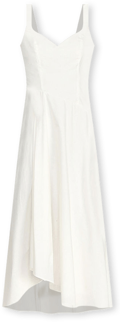 slim fit dress slacks Velvi - Kennedy Midi Dress - White main image 1