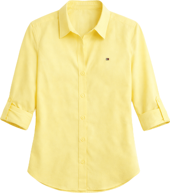 Women's Classic Poplin Roll-Tab Long-Sleeve Shirt