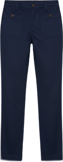 Women's Twill Patch Pocket Chinos Pants