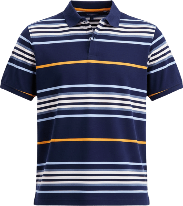 Men's Team Stripe Pique Polo Shirt, Exclusively at Macy's