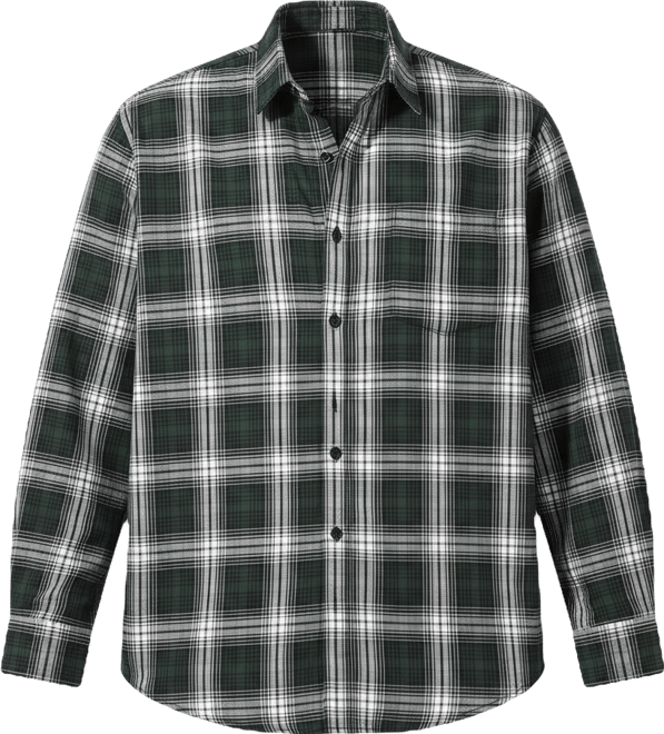 Men's Green Checkered Regular Fit Casual Shirt