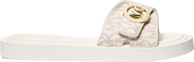 Women's Open Toe Mk Pool Slides Sandals