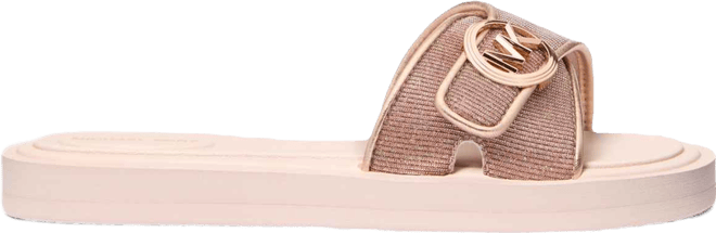 Women's Open Toe Mk Pool Slides Sandals