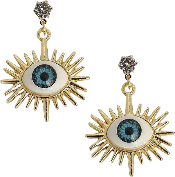 Women's The Evil Eye's Ray Drop Earrings