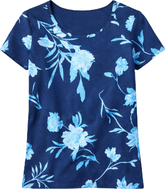 Women's Printed Short-Sleeve Crewneck T-Shirt, Macy's Exclusive