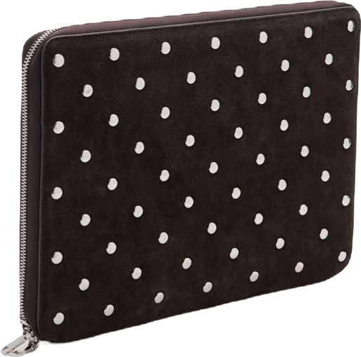 Women's Studded Leather Laptop Case