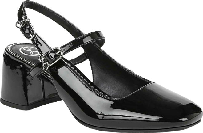 Women's Grace Block Heel Slingback Mary Jane Pumps