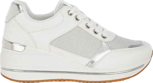 Womens Vespera Faux Leather & Mesh Sneakers