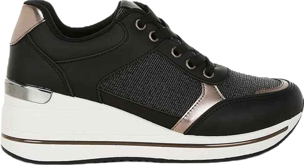Womens Vespera Faux Leather & Mesh Sneakers