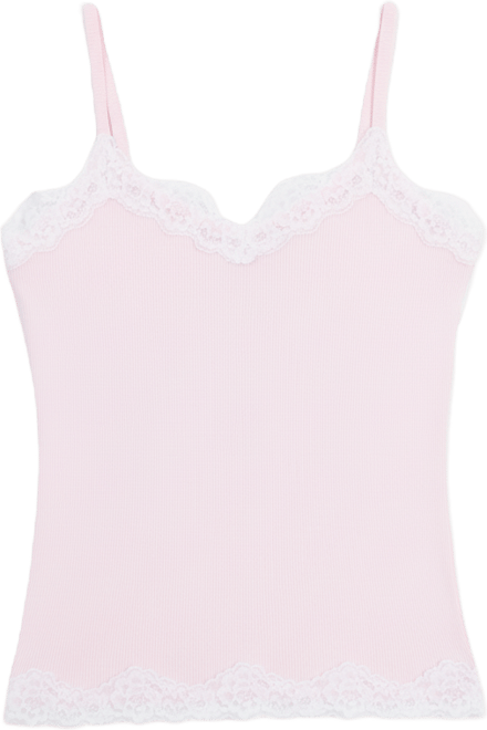 Juniors' Lace Trim Cami